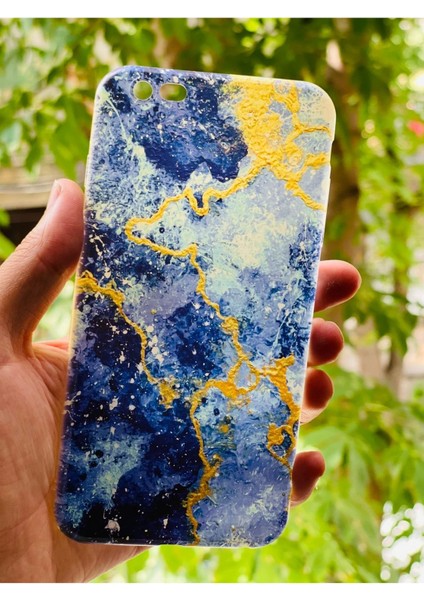 iPhone 6 Plus / 6s Plus Uyumlu Kılıf Mermer Desenli Baskılı Silikon