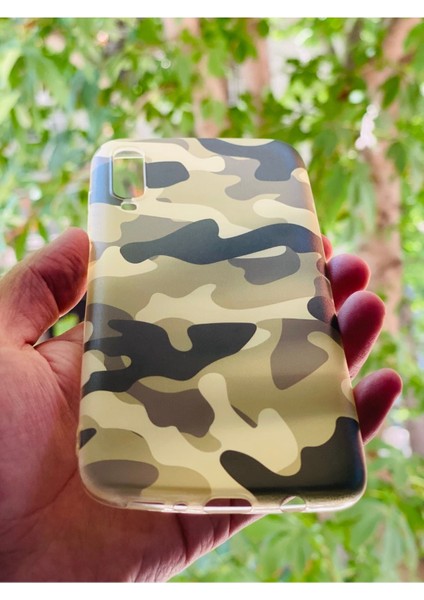 Samsun Galaxy A70 Uyumlu Kılıf Kamuflaj Desenli Baskılı Silikon fiyatları