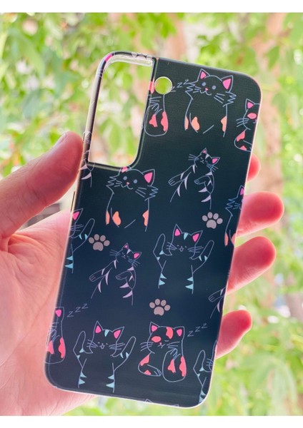 Samsung Galaxy S22 Kılıf Desenli Baskılı Silikon (Uyumlu)