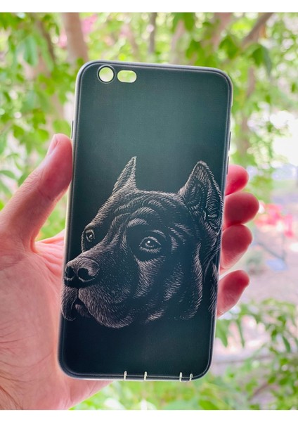 iPhone 6 Plus / 6s Plus Uyumlu Kılıf Asil Köpek Desenli Baskılı Silikon