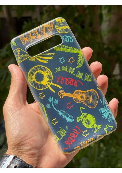 Samsung Galaxy S10 Plus Uyumlu Kılıf Desenli Baskılı Silikon