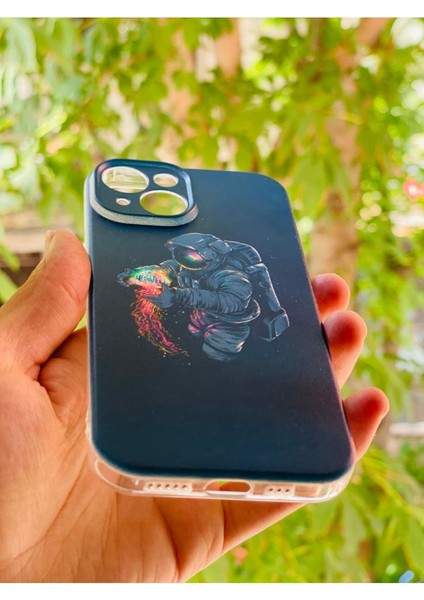 iPhone 15 Uyumlu Kılıf Astronot Desenli Baskılı Silikon fiyatları