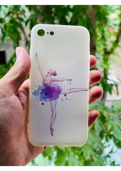 iPhone 7 / 8 / Se 2020 Uyumlu Kılıf Balerin Desenli Baskılı Silikon