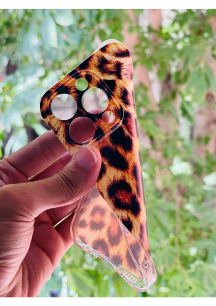 iPhone 14 Pro Kılıf Leopar Desenli Baskılı Silikon modelleri