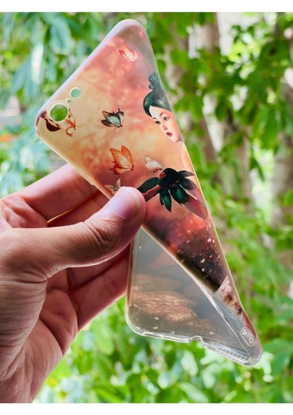 iPhone 6 Plus / 6s Plus Uyumlu Kılıf Kelebek ve Kız Desenli Baskılı Silikon modelleri