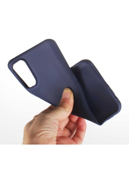 Realme 7 Pro Kılıf Hzrv Premier Silikon Kapak-Lacivert modelleri