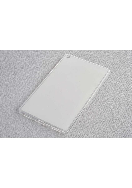 Galaxy Tab A 8.0 T290 Kılıf Uyumlu Hzrv Tablet Süper Silikon Kapak-Beyaz