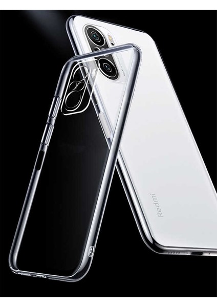 Xiaomi Redmi Note 10S Kılıf Hzrv Süper Silikon Kapak-Renksiz