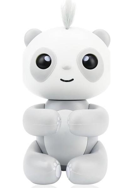 Dokunma Refleksli Interaktif Elektronik Parmak Panda Oyuncak Akıllı Bebek Panda Gelişim Oyuncağı Gri fiyatları