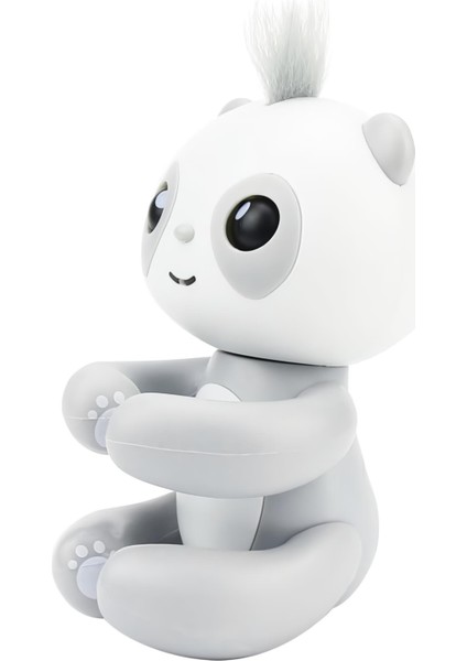 Dokunma Refleksli Interaktif Elektronik Parmak Panda Oyuncak Akıllı Bebek Panda Gelişim Oyuncağı Gri fırsatları