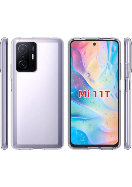 Xiaomi Mi 11T 5g Kılıf Hzrv Süper Silikon Kapak-Renksiz