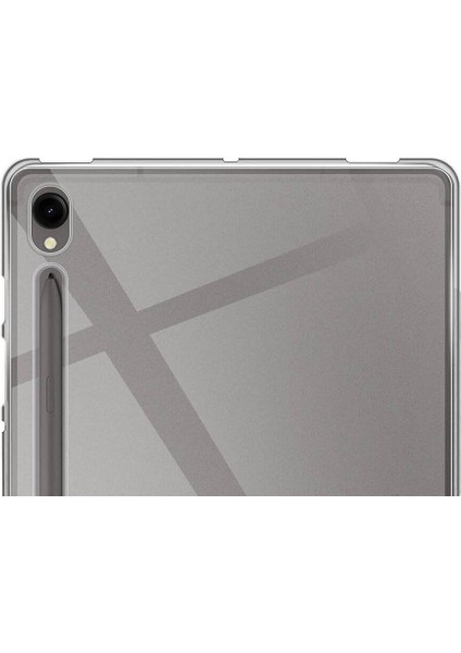 Galaxy Tab S9 Kılıf Uyumlu Hzrv Tablet Süper Silikon Kapak-Renksiz