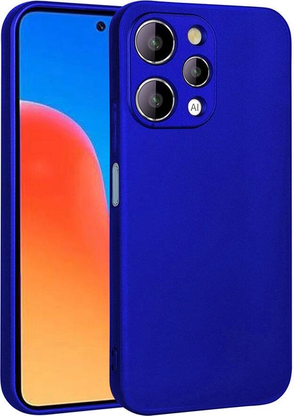 Xiaomi Redmi 12 Kılıf Hzrv Premier Silikon Kapak-Saks Mavi