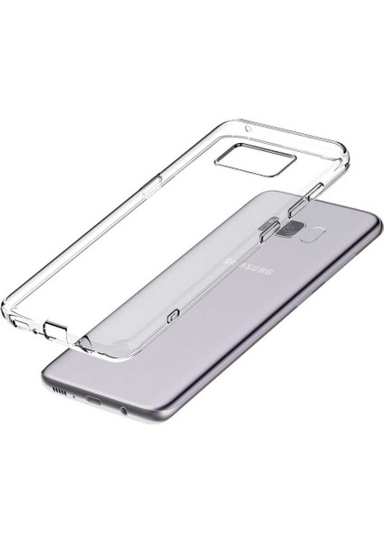 Galaxy S8 Kılıf Hzrv Süper Silikon Kapak-Renksiz