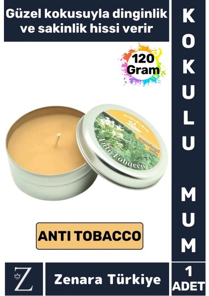 Özel Metal Kutu Arınma Huzur Meditasyon Yoga Esans Sakinlik Veren Dekoratif Oda Kokusu Mum 120 Gram