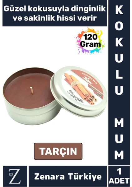 Özel Metal Kutu Arınma Huzur Meditasyon Yoga Esans Sakinlik Veren Dekoratif Oda Kokusu Mum 120 Gram