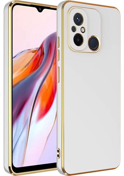 Xiaomi Redmi 12C Kılıf Hzrv Bark Kapak-Beyaz