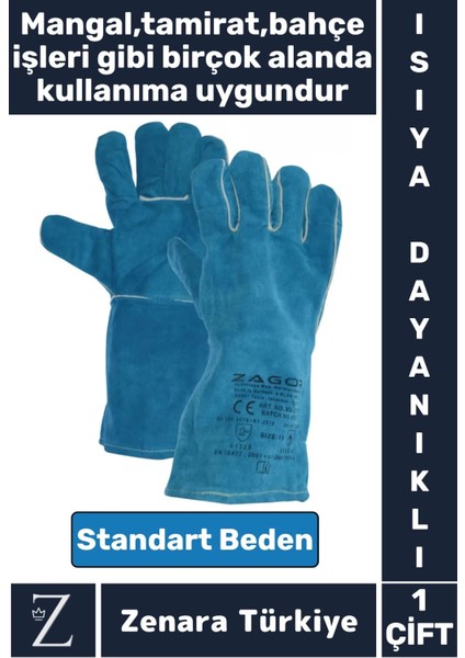 Dayanıklı Kaynak Yangın Mangal Tamir Iş Su Geçirmez Yüksek Isıya Dayanıklı Çok Amaçlı Deri Eldiven