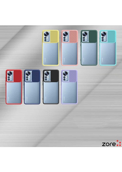 Xiaomi Mi 12 Kılıf Hzrv Lensi Kapak-Siyah modelleri