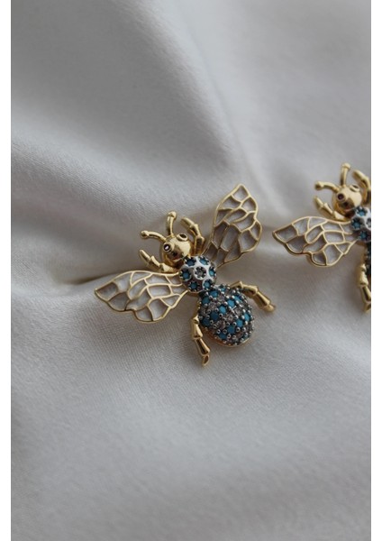 Vıp Çelik Zirkon Taşlı Arı Küpe indirimleri