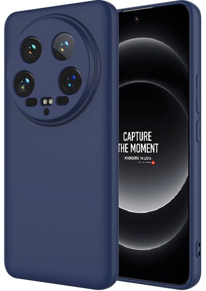 Xiaomi Mi 14 Ultra Kılıf Hzrv Mara Laaakan Kapak-Lacivert