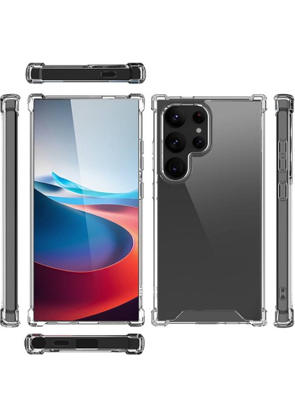 Galaxy S24 Ultra Kılıf Hzrv Nitro Anti Shock Silikon-Renksiz modelleri