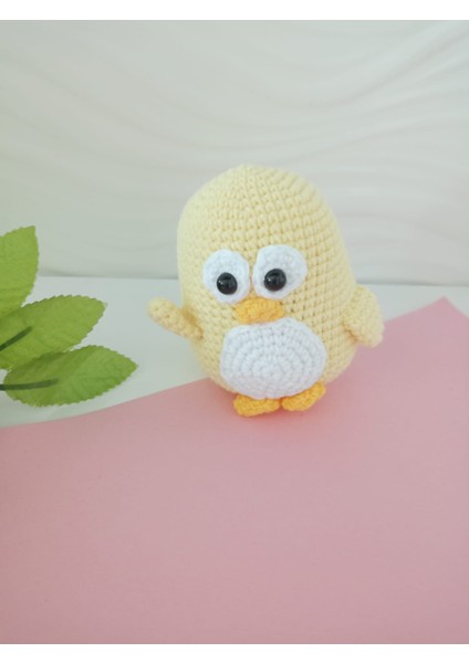 Amigurumi Sarı Oyuncak Penguen ve Köpek