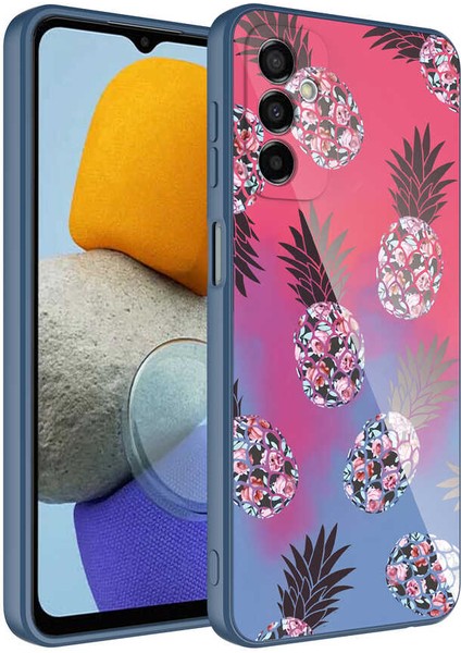 Galaxy M23 Kılıf Kamera Korumalı Desenli Sert Silikon Hzrv Epoksi Kapak-No3