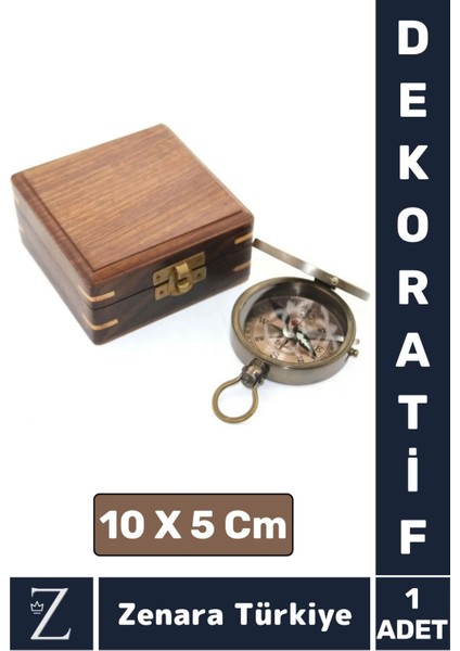 Yüksek Kalite Klasik Sevgili Erkek Arkadaş Özel Gün Hediye Ev Ofis Vintage Ahşap Kutu Pirinç Pusula