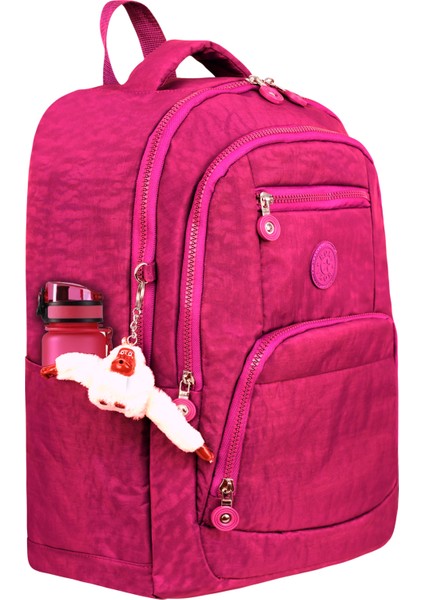 Krinkıl Kumaş Hafif Sırt Çantası - Okul/günlük Kullanıma Uygun , Su Geçirmez , Çok Bölmeli fırsatları