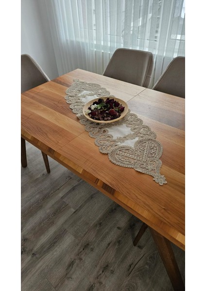 Fransız Dantelli Keten Gardeya Lüx Runner modelleri