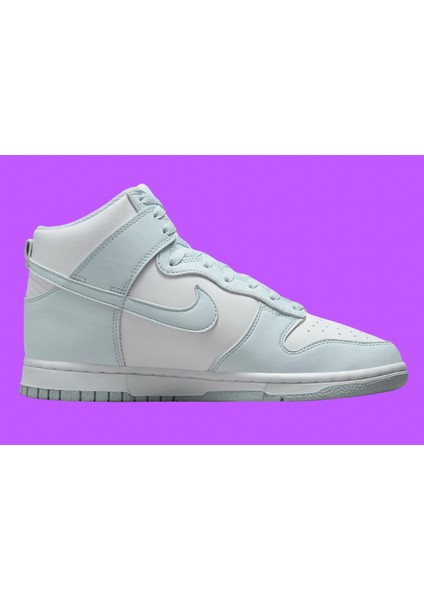 Dunk High Next Nature White/glacier Blue Shoes Kadın Mavi Deri Bilekli Spor Ayakkabı FV5960-100 modelleri