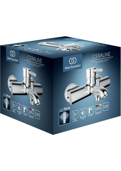 Ceraline Banyo Bataryası-Chrome