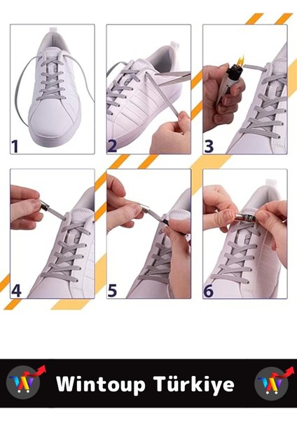 Çocuk Genç Yetişkin Şık Klipsli Manyetik Lastikli Pratik Mıknatıslı Ayakkabı Bağcığı 100 cm 3 Çift