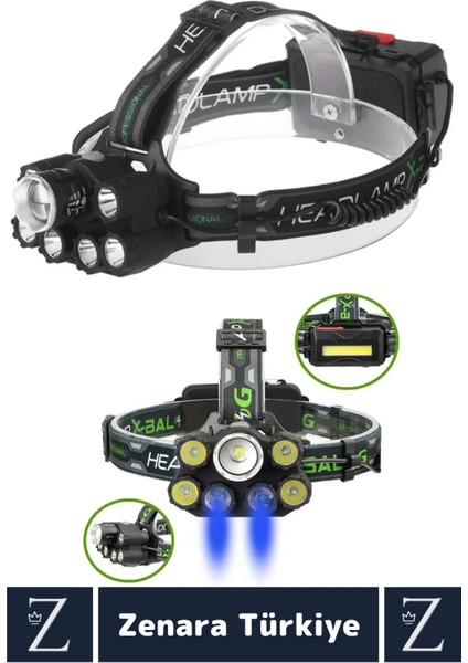Premium Kamp Avcı Balıkçı Deprem Yüksek Mesafeli 250-400 Metre Net Işık 8 Mod Güçlü Kafa Lambası modelleri