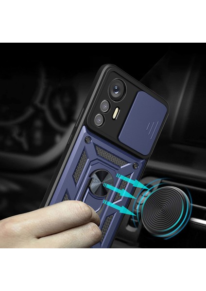 Xiaomi Mi 12 Lite Kılıf Magnetik Standlı Kamera Korumalı Sürgülü Zr-Srvega modelleri