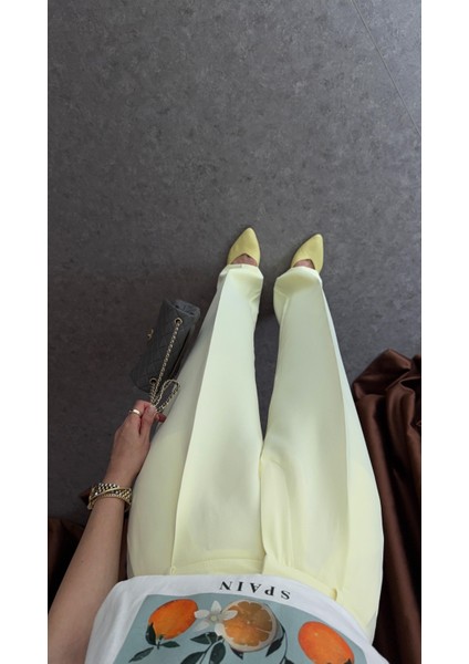 Butter Yellow Tok Doku Premium Palazzo