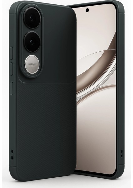 Vivo V50 Lite 4g Kılıf Karbon Görünümlü Silikon Azn-Carbon