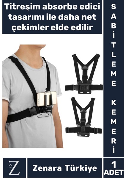 Tüm Modellerle Uyumlu Bisiklet Tırmanış Outdoor Ayarlanır Aksiyon Kamerası Göğüse Sabitleme Kemeri