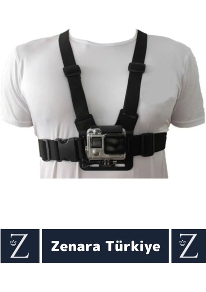 Tüm Modellerle Uyumlu Bisiklet Tırmanış Outdoor Ayarlanır Aksiyon Kamerası Göğüse Sabitleme Kemeri modelleri