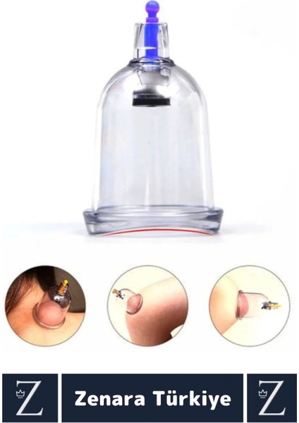 Yüksek Kaliteli Dayanıklı Hijyenik Vakumlu Hacamat Kupası 7 Numara 50 Adet modelleri