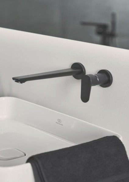 Cerafine O Ankastre Lavabo Bataryası-Sil-Black