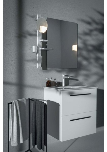 Cerafine O H120 Lavabo Bataryası-Silver
