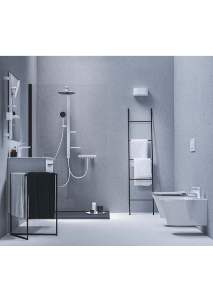 Cerafine O H120 Lavabo Bataryası-Silver