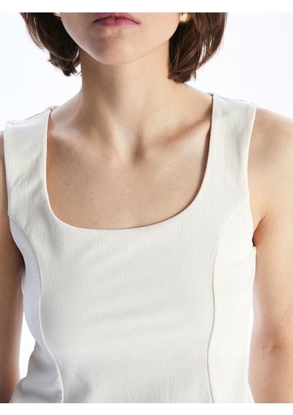 Yeni Sezon Kare Yaka Peplum Bluz - S5PA86Z8 modelleri