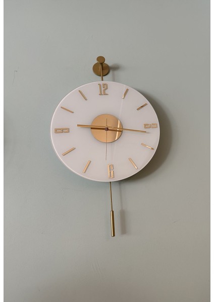 Modern Metal Duvar Saati, Pilli LED ile Şık ve Dekoratif Tasarım, 30X55 Cm. fırsatları