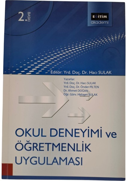 Okul Deneyimi ve Öğretmenlik Uygulaması-Ahmet Doğan