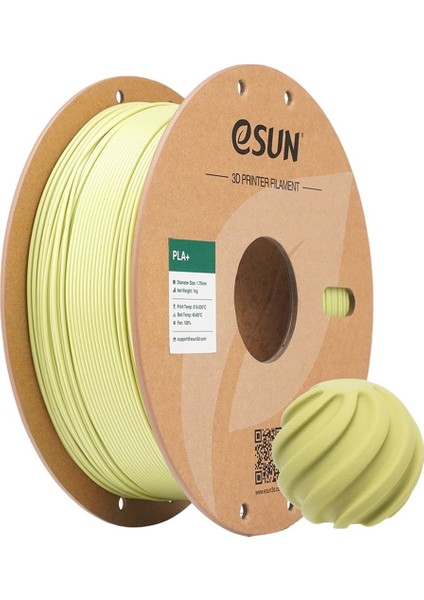 Pla+ Hardal Yeşili 1.75MM 1kg Filament