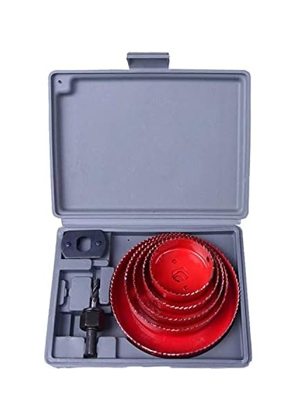 Master Profesyonel Panç Seti Ahşap Buat Alçıpan Kartonpiyer Delme (8 Parça)
