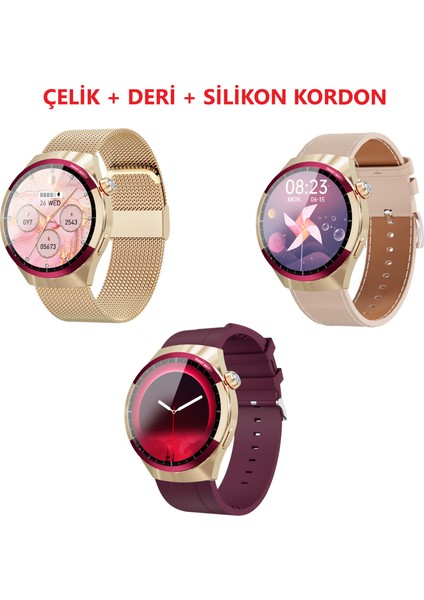 Sk6 Mini Amoled 41 mm 3 Kordonlu Akıllı Saat